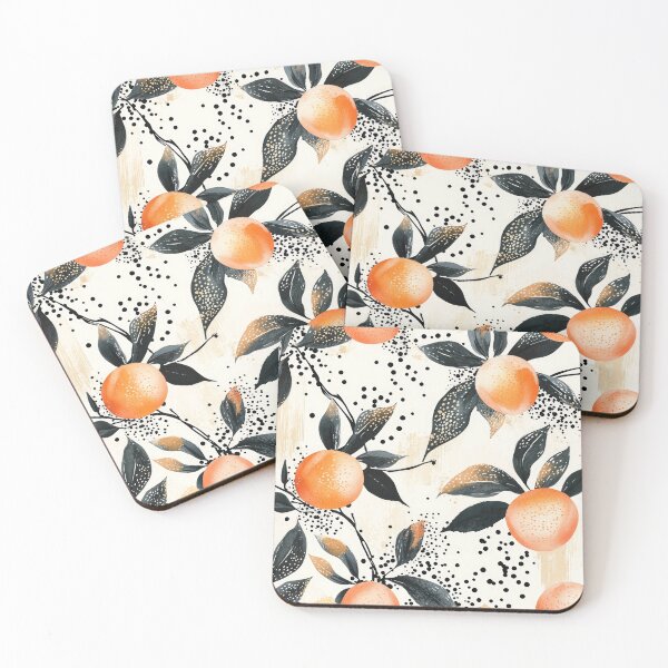 Item preview, seamless pattern with flowers peaches designed and sold by paratynka.
