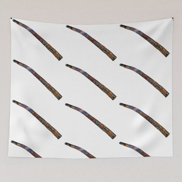 Item preview, Handcrafted Didgeridoo with Aboriginal Art designed and sold by urzga.