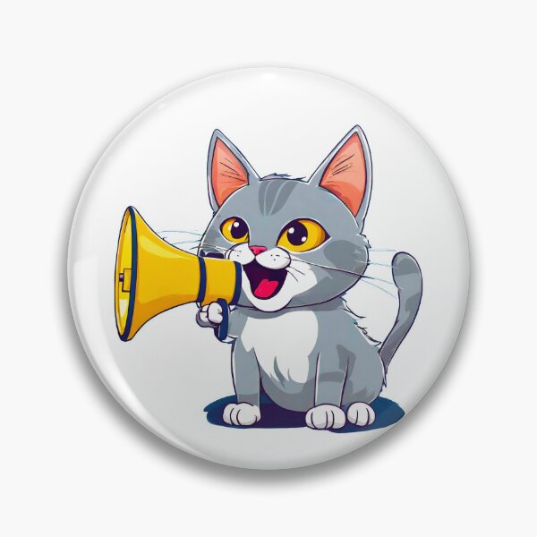 Item preview, Cat with Loudspeaker 3 designed and sold by Tom-Johnson.