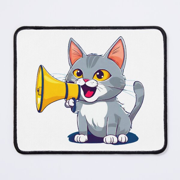 Item preview, Cat with Loudspeaker 3 designed and sold by Tom-Johnson.
