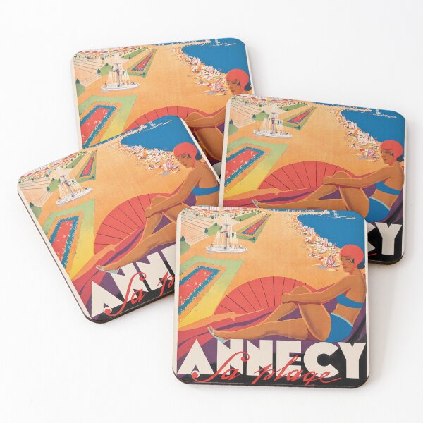 Item preview, Vintage travel poster for Annecy in France designed and sold by colliophoto.