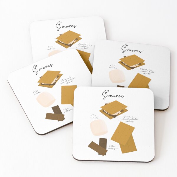 Artikelvorschau, Abbildung „S’mores-Rezept“ entworfen und verkauft von lovekltart.