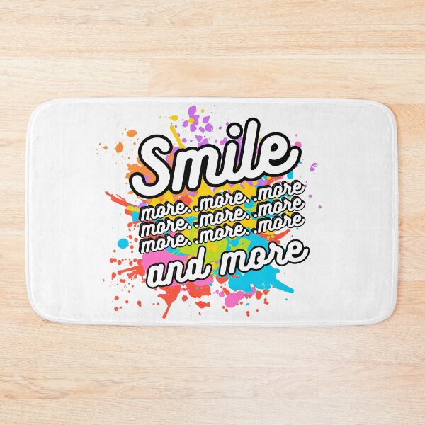 Item preview, Vibrant 'Smile More' Graphic - Bold and Colorful Positive Message Art designed and sold by CreativebyTKK.