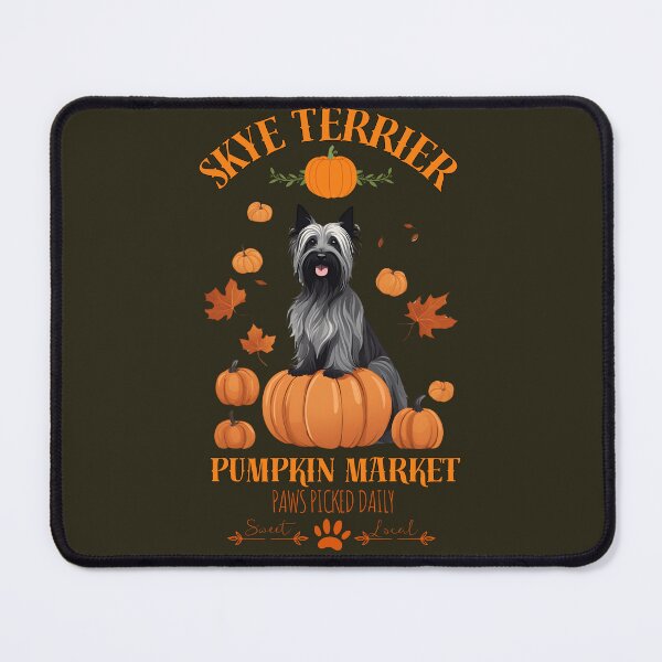 Item preview, Pumpkin Market: skye terrier with Pumpkins and Seasonal Text designed and sold by GoodyPaws.