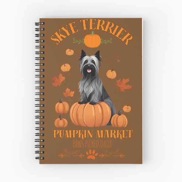 Item preview, Pumpkin Market: skye terrier with Pumpkins and Seasonal Text designed and sold by GoodyPaws.