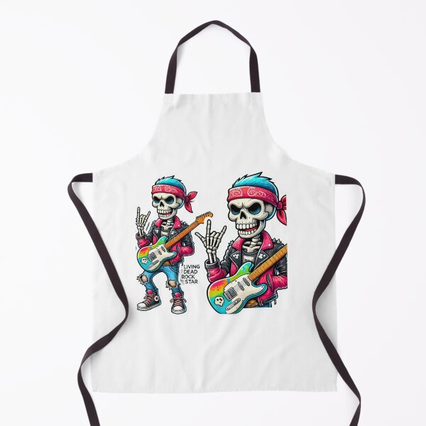 Item preview, Living Dead Rock Star - Skeleton with Guitar designed and sold by UA-t-shirts.