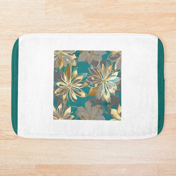 Item preview, Gold Flower Turquoise designed and sold by Trvlwr.