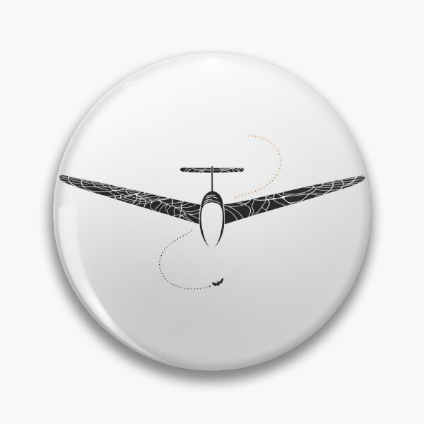 Item preview, Halloween Glider Plane Pilot Sailplane Biplane aerial floating soaring designed and sold by These_Prints.