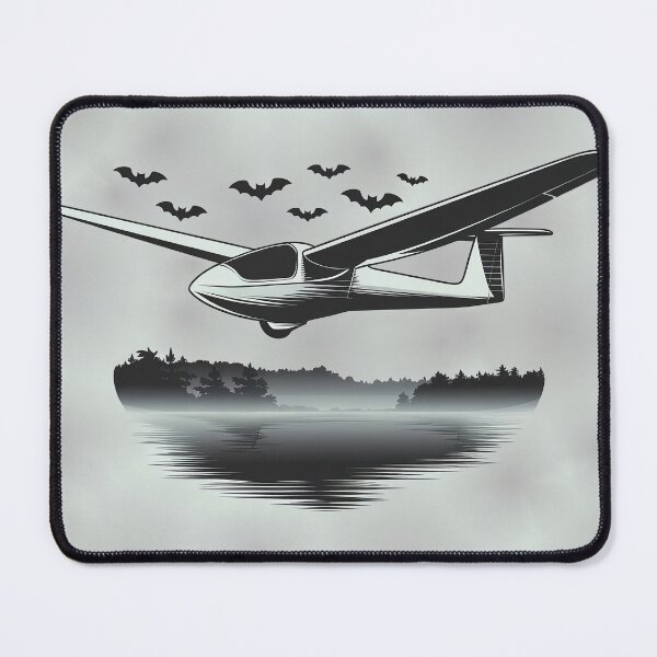 Item preview, Halloween Glider Plane Pilot Sailplane Biplane aerial floating soaring designed and sold by These_Prints.