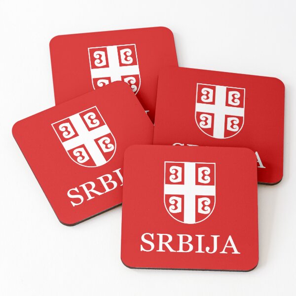 Artikelvorschau, Srbija Serbien Weiß entworfen und verkauft von VRedBaller.