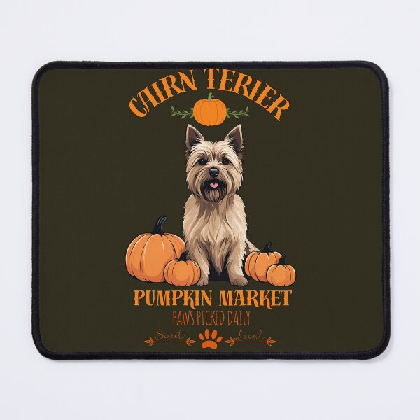 Item preview, Pumpkin Market:cairn terrier with Pumpkins and Seasonal Text designed and sold by GoodyPaws.