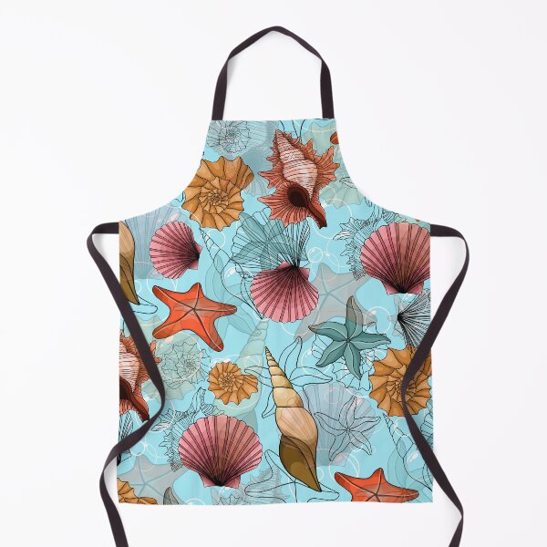 Item preview, marine theme, sea, background, beach, summer, ornament, underwater, starfish, shells designed and sold by Tetiana Pohurska.