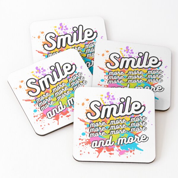 Item preview, Vibrant 'Smile More' Graphic - Bold and Colorful Positive Message Art designed and sold by CreativebyTKK.