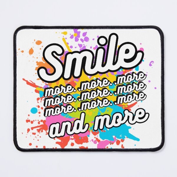 Item preview, Vibrant 'Smile More' Graphic - Bold and Colorful Positive Message Art designed and sold by CreativebyTKK.