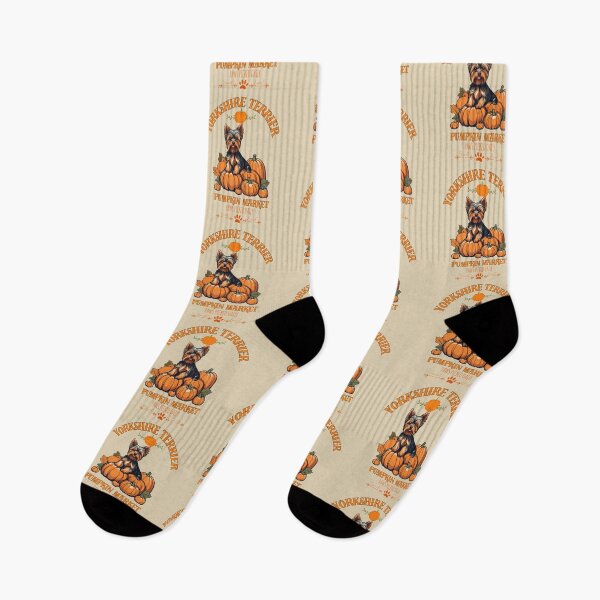 Item preview,  Pumpkin Market:yorkshire terrier with Pumpkins and Seasonal Text designed and sold by GoodyPaws.