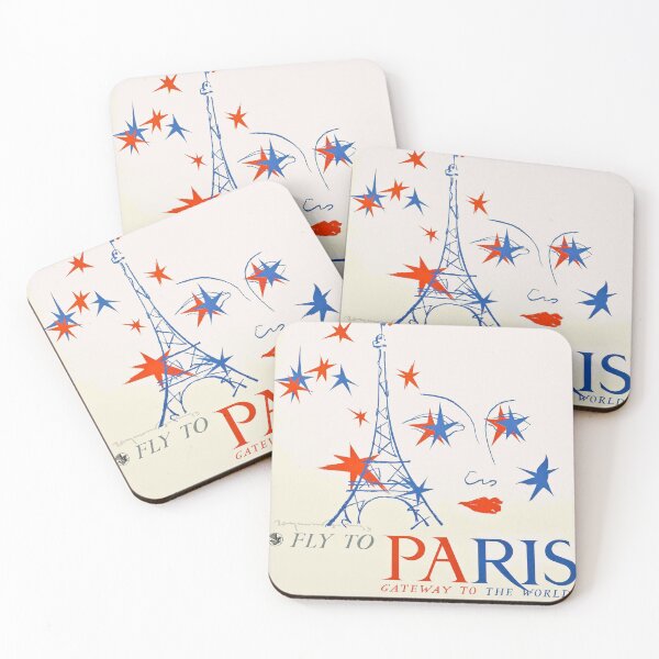 Item preview, Vintage travel poster for Paris France designed and sold by colliophoto.