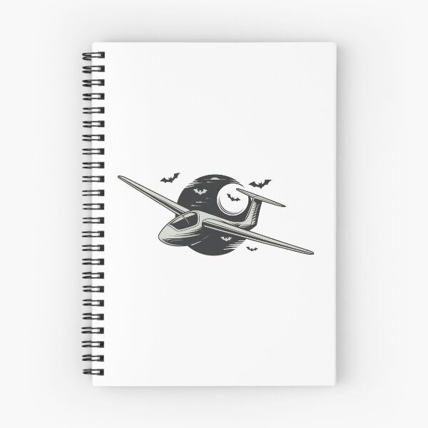 Item preview, Happy Halloween Glider Plane Pilot Sailplane Biplane aerial floating soaring designed and sold by These_Prints.