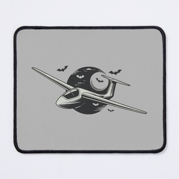 Item preview, Happy Halloween Glider Plane Pilot Sailplane Biplane aerial floating soaring designed and sold by These_Prints.