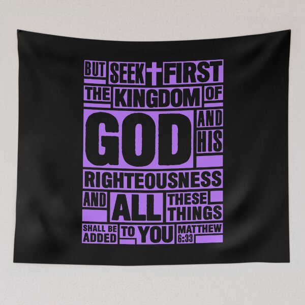 Item preview, Matthew 6:33 Seek First the Kingdom of God designed and sold by plushism.