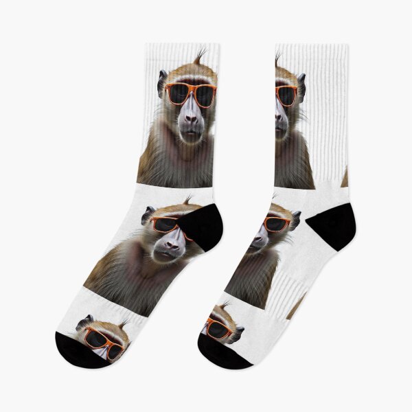 Item preview, Funny Baboon wearing sunglasses designed and sold by LazyOwlStore.