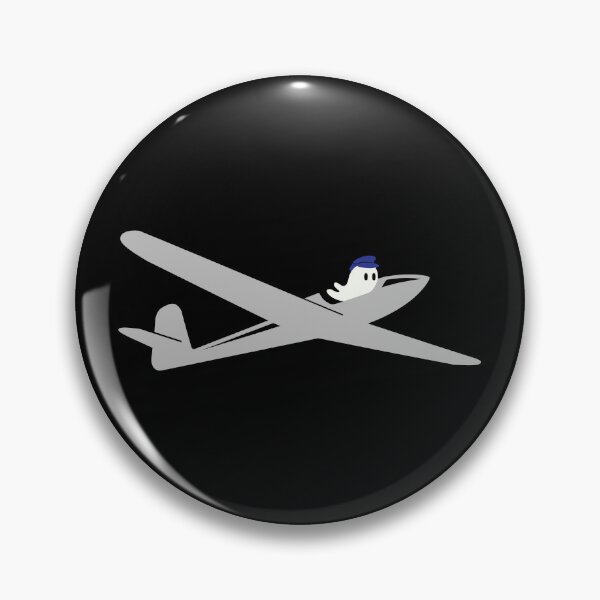 Item preview, Ghost Pilot Halloween Glider Plane Pilot Sailplane aerial floating soaring designed and sold by These_Prints.