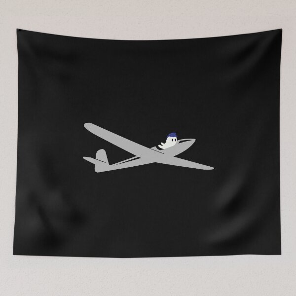 Item preview, Ghost Pilot Halloween Glider Plane Pilot Sailplane aerial floating soaring designed and sold by These_Prints.