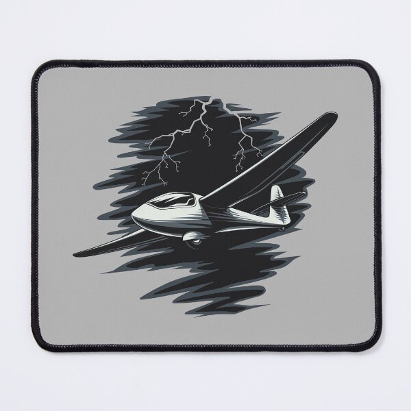 Item preview, Happy Halloween Glider Plane Pilot Sailplane Biplane aerial floating soaring designed and sold by These_Prints.