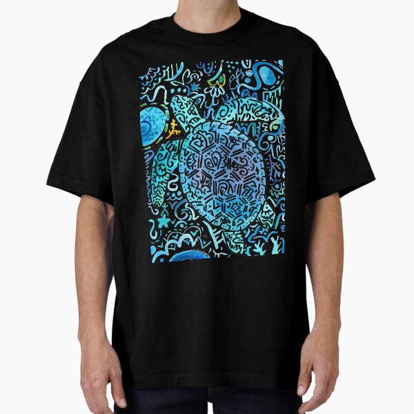 MaoTortuga, MaoNature acuarela Doodle Artwork by Maoby Camiseta holgada