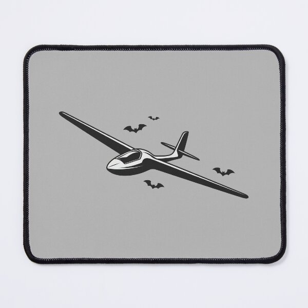 Item preview, Happy Halloween Glider Plane Pilot Sailplane Biplane aerial floating soaring designed and sold by These_Prints.