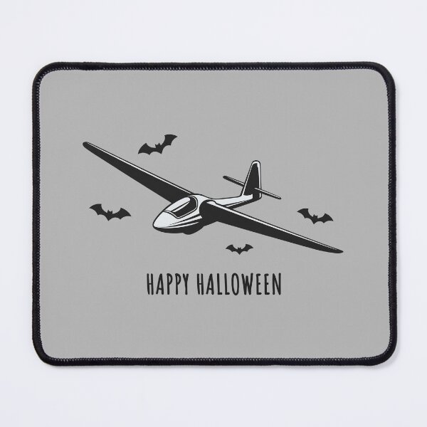 Item preview, Happy Halloween Glider Plane Pilot Sailplane Biplane aerial floating soaring designed and sold by These_Prints.