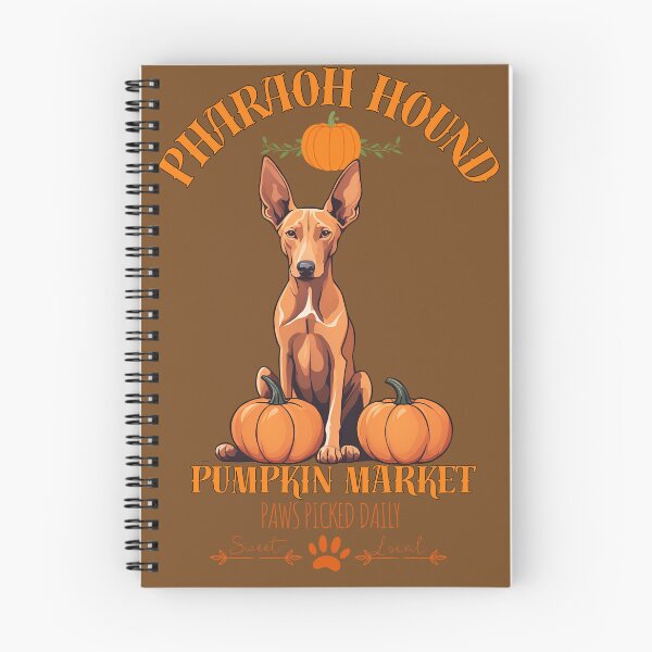 Item preview, Pumpkin Market:pharaoh hound with Pumpkins and Seasonal Text designed and sold by GoodyPaws.