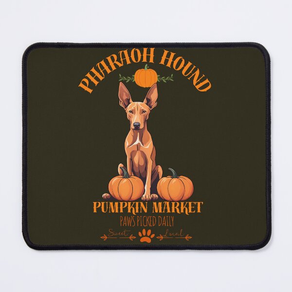 Item preview, Pumpkin Market:pharaoh hound with Pumpkins and Seasonal Text designed and sold by GoodyPaws.