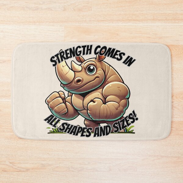 Item preview, Mighty Rhino Strength designed and sold by Design Delinquent.