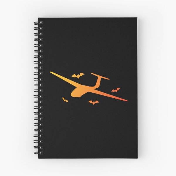 Item preview, Bats Halloween Glider Plane Pilot Sailplane aerial floating soaring designed and sold by These_Prints.