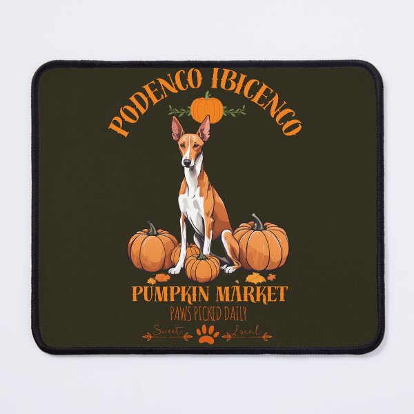 Item preview, Pumpkin Market:podenco ibicenco with Pumpkins and Seasonal Text designed and sold by GoodyPaws.