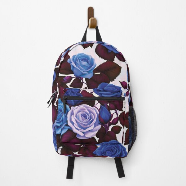 Item preview, Elegant Deep Color Roses in Blue Tone, in White Background designed and sold by HappyHavenStu.