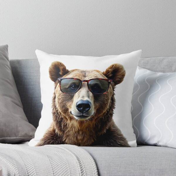Item preview, Funny Bear wearing sunglasses designed and sold by LazyOwlStore.