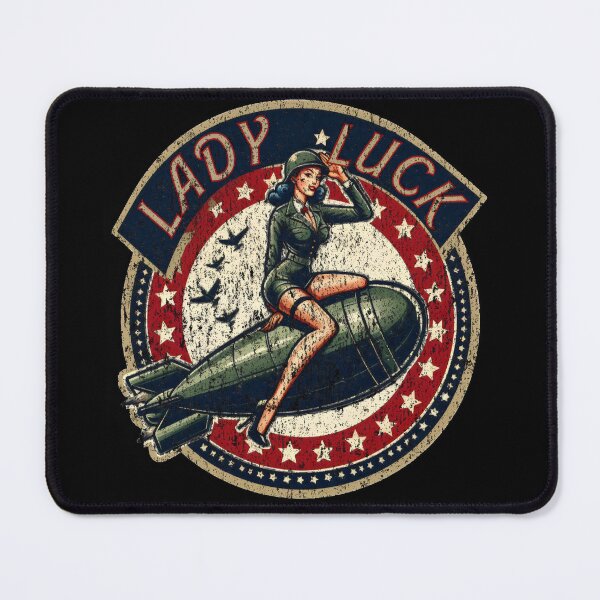 Item preview, Vintage WW2 Aircraft Nose Art - Lady Luck designed and sold by zarshirts.