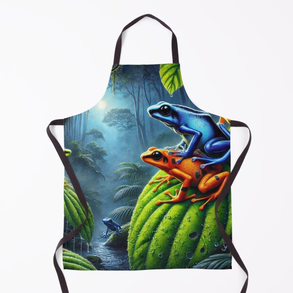 Item preview, Vibrant Amazon Dart Frogs Under Moonlight designed and sold by NocturnalNook.