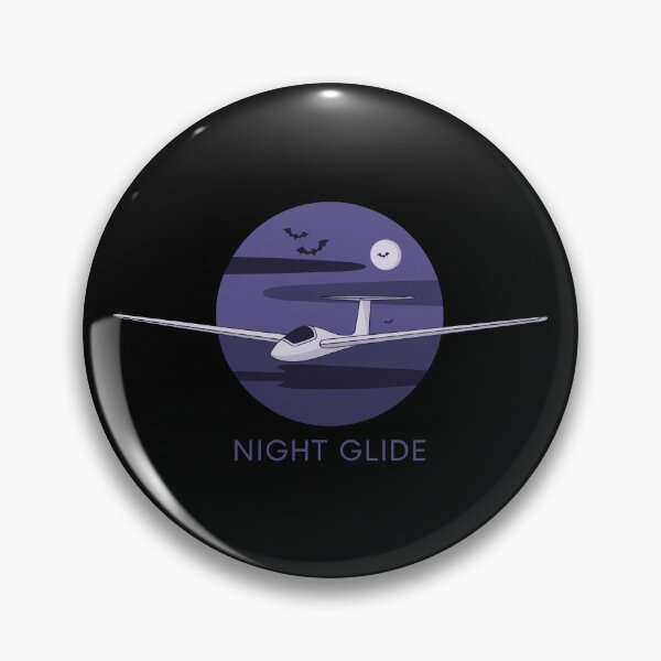 Item preview, Night Glide Halloween Glider Plane Pilot Sailplane aerial floating soaring designed and sold by These_Prints.