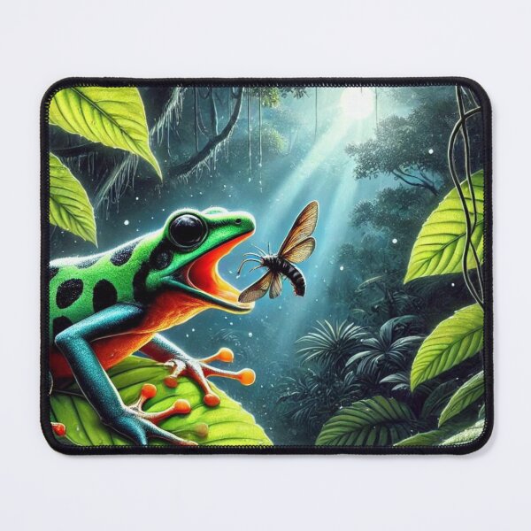 Item preview, Amazon Dart Frog Hunting at Night – Dynamic Rainforest Wildlife designed and sold by NocturnalNook.