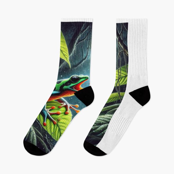 Item preview, Amazon Dart Frog Hunting at Night – Dynamic Rainforest Wildlife designed and sold by NocturnalNook.