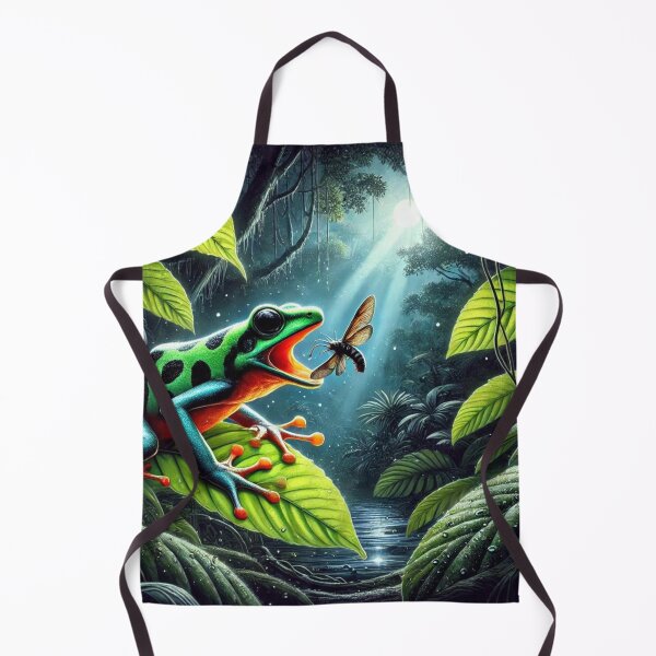 Item preview, Amazon Dart Frog Hunting at Night – Dynamic Rainforest Wildlife designed and sold by NocturnalNook.