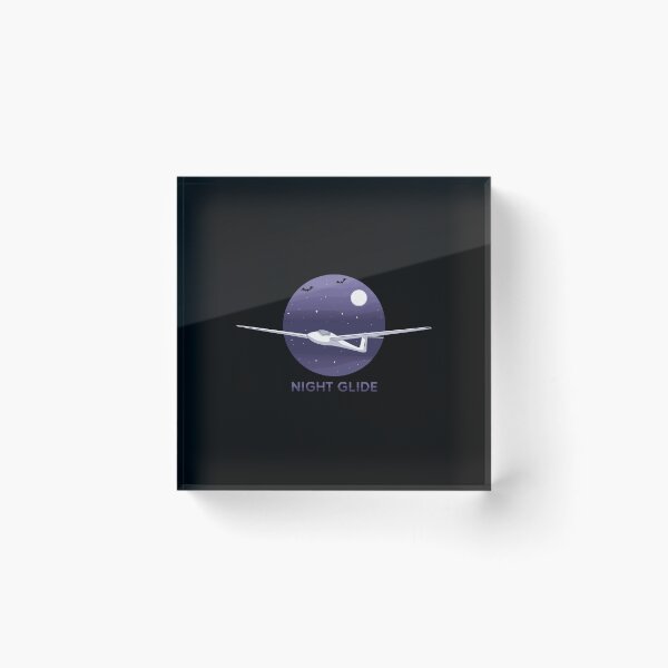 Item preview, Night Glide Halloween Glider Plane Pilot Sailplane aerial floating soaring designed and sold by These_Prints.
