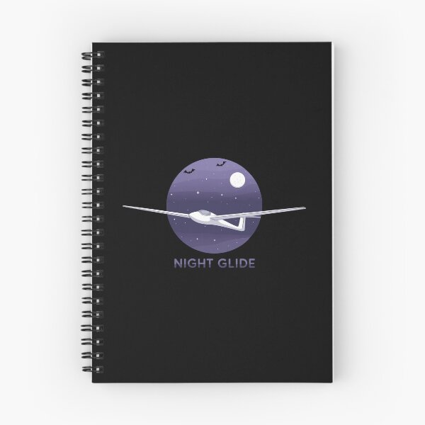 Item preview, Night Glide Halloween Glider Plane Pilot Sailplane aerial floating soaring designed and sold by These_Prints.