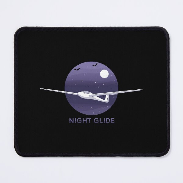 Item preview, Night Glide Halloween Glider Plane Pilot Sailplane aerial floating soaring designed and sold by These_Prints.