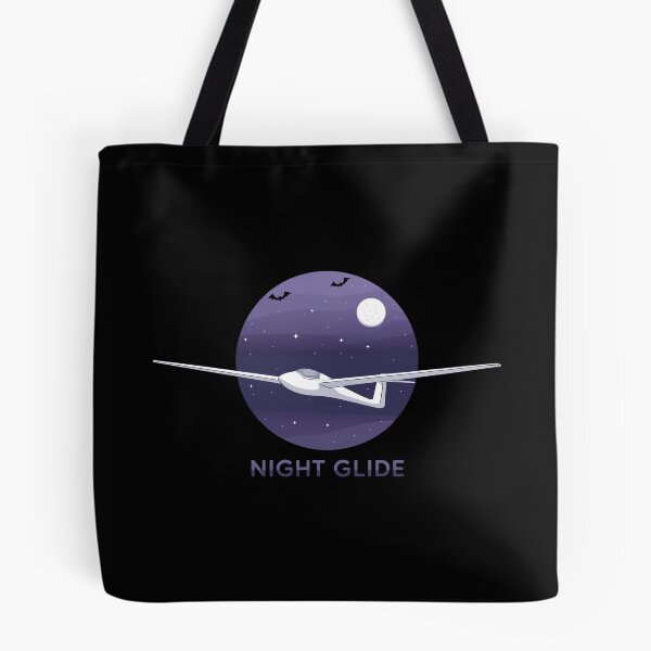 Item preview, Night Glide Halloween Glider Plane Pilot Sailplane aerial floating soaring designed and sold by These_Prints.