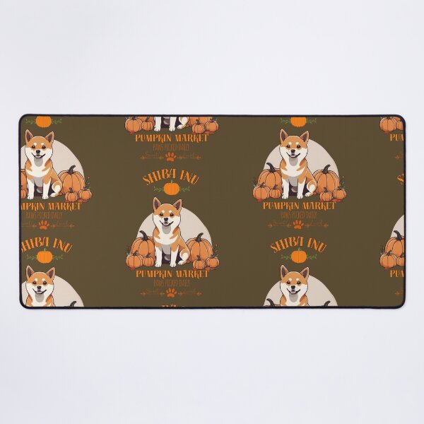 Item preview, Pumpkin Market:shiba inu with Pumpkins and Seasonal Text designed and sold by GoodyPaws.