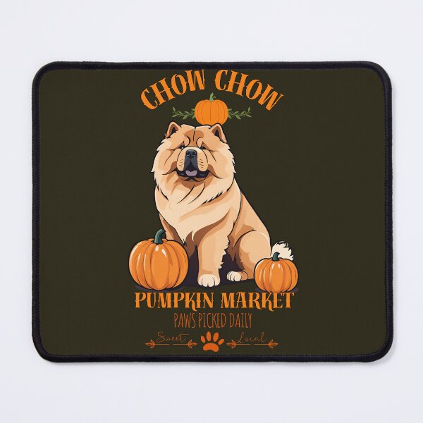 Item preview, Pumpkin Market:chow chow with Pumpkins and Seasonal Text designed and sold by GoodyPaws.