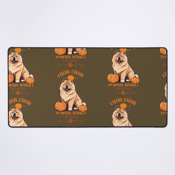 Item preview, Pumpkin Market:chow chow with Pumpkins and Seasonal Text designed and sold by GoodyPaws.